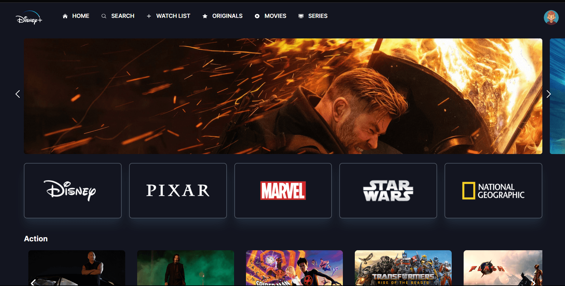 Disney plus clone